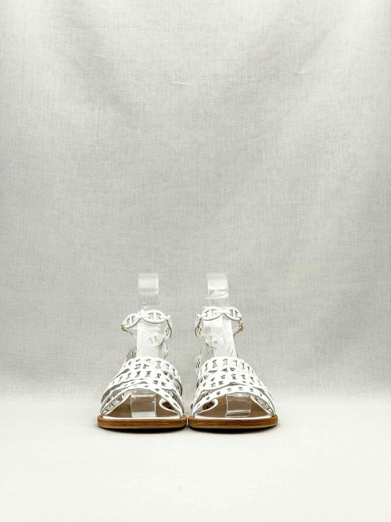 HERMES Kalliste White Size EU 35 Sandals