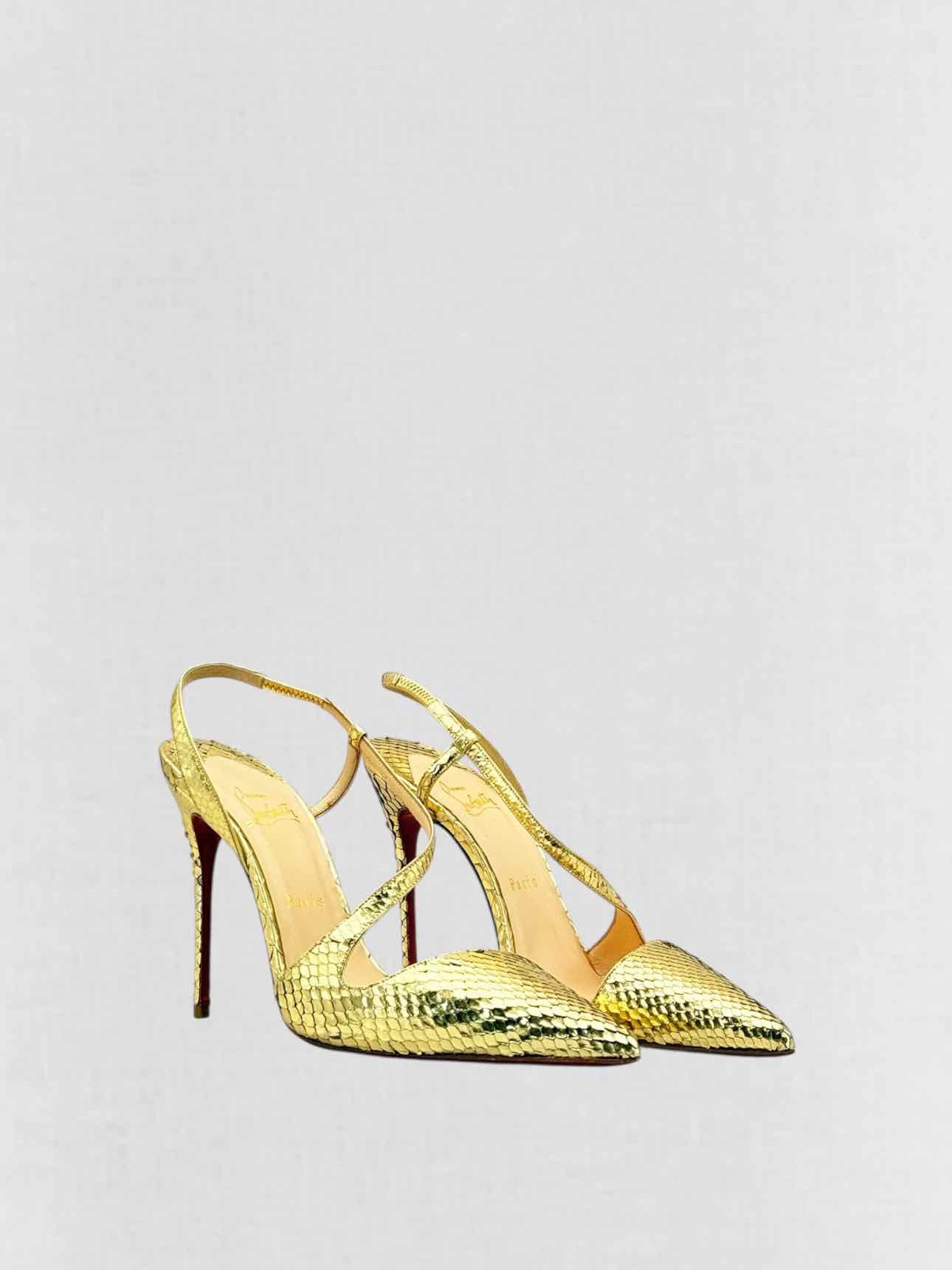 CHRISTIAN LOUBOUTIN June Gold Size EU 41 Pumps