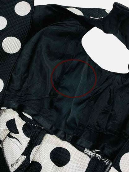 CAROLINA HERRERA Black w/ White Size Medium Long Dress