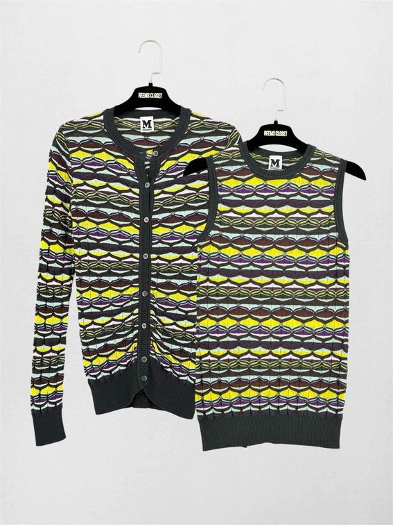 M MISSONI Black Multicolor Size US 6/8 Twinset