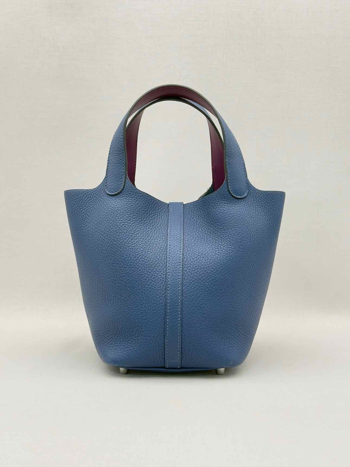 HERMES Picotin Bleu Agate Top Handle