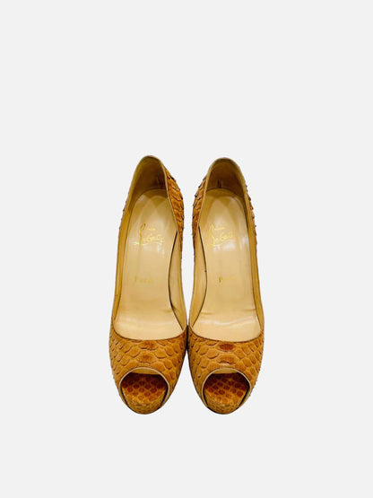 CHRISTIAN LOUBOUTIN Very Prive Brown Size EU 38 Pumps
