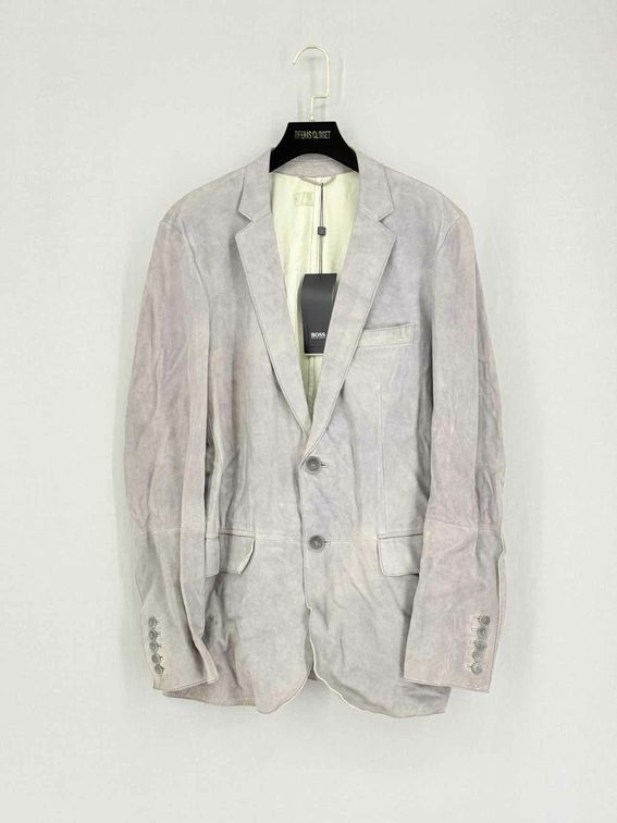 BOSS HUGO BOSS Single Breasted Grey Size US 40 Jacket