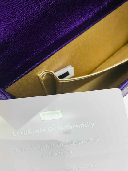 JIMMY CHOO Sweetie Purple Clutch