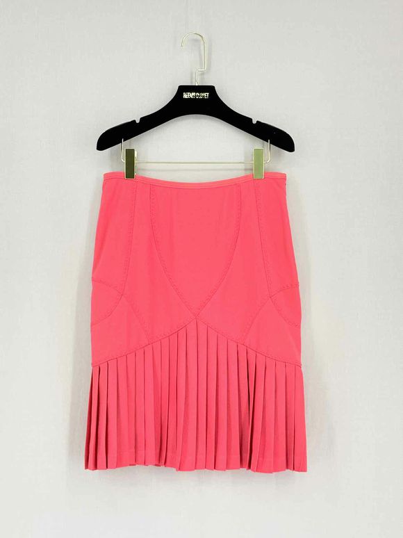 CATHERINE MALANDRINO Pink Size US 6 Knee Length Skirt