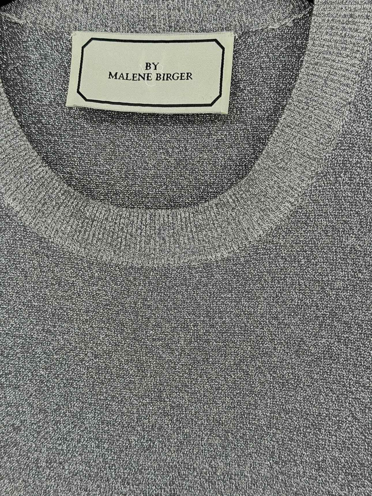 BY MALENE BIRGER Grey Lurex Size Medium Sweater