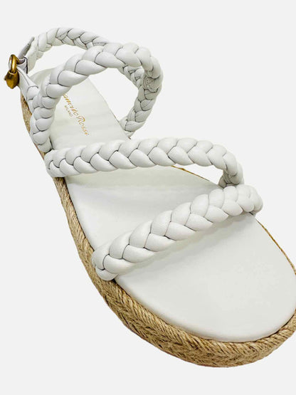 GIANVITO ROSSI Espadrille White Braided Sandals