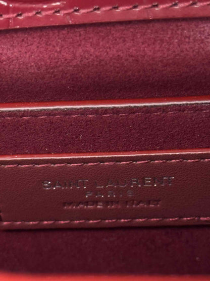 SAINT LAURENT Sunset Burgundy Shoulder Bag