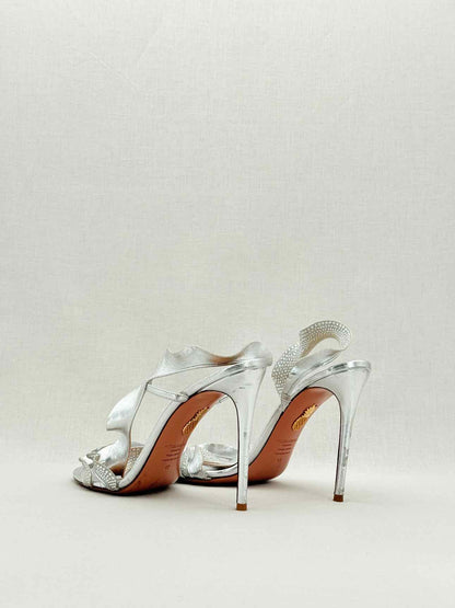 AQUAZZURA Silver Size EU 42 Heeled Sandals