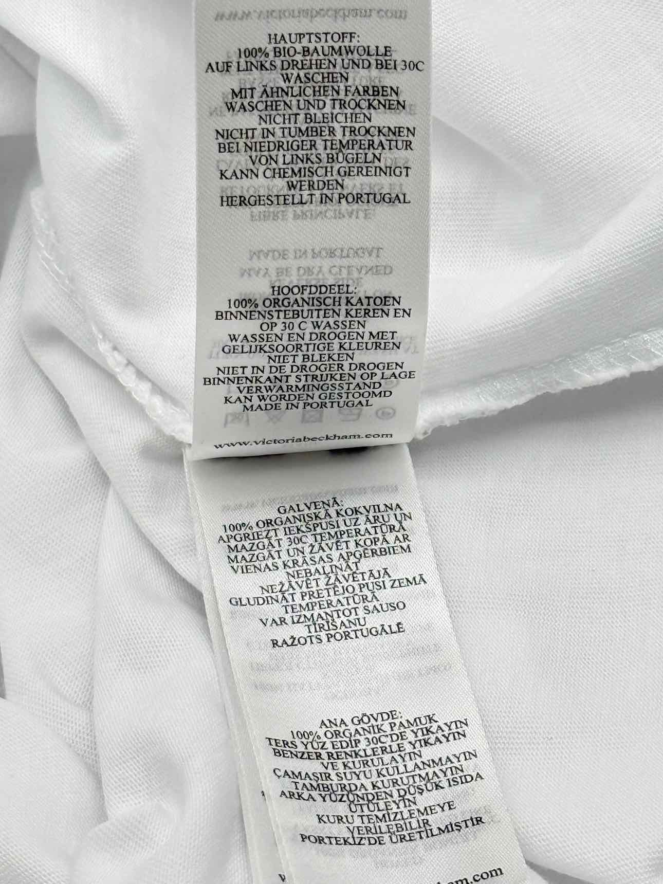 VICTORIA BECKHAM White Size Small T-shirt