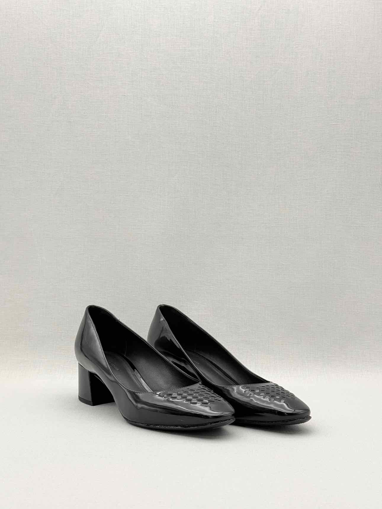 BOTTEGA VENETA Black Woven Size EU 36.5 Pumps