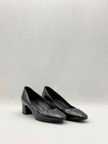 BOTTEGA VENETA Black Woven Size EU 36.5 Pumps