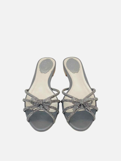 RENE CAOVILLA Caterina Grey Slides 37