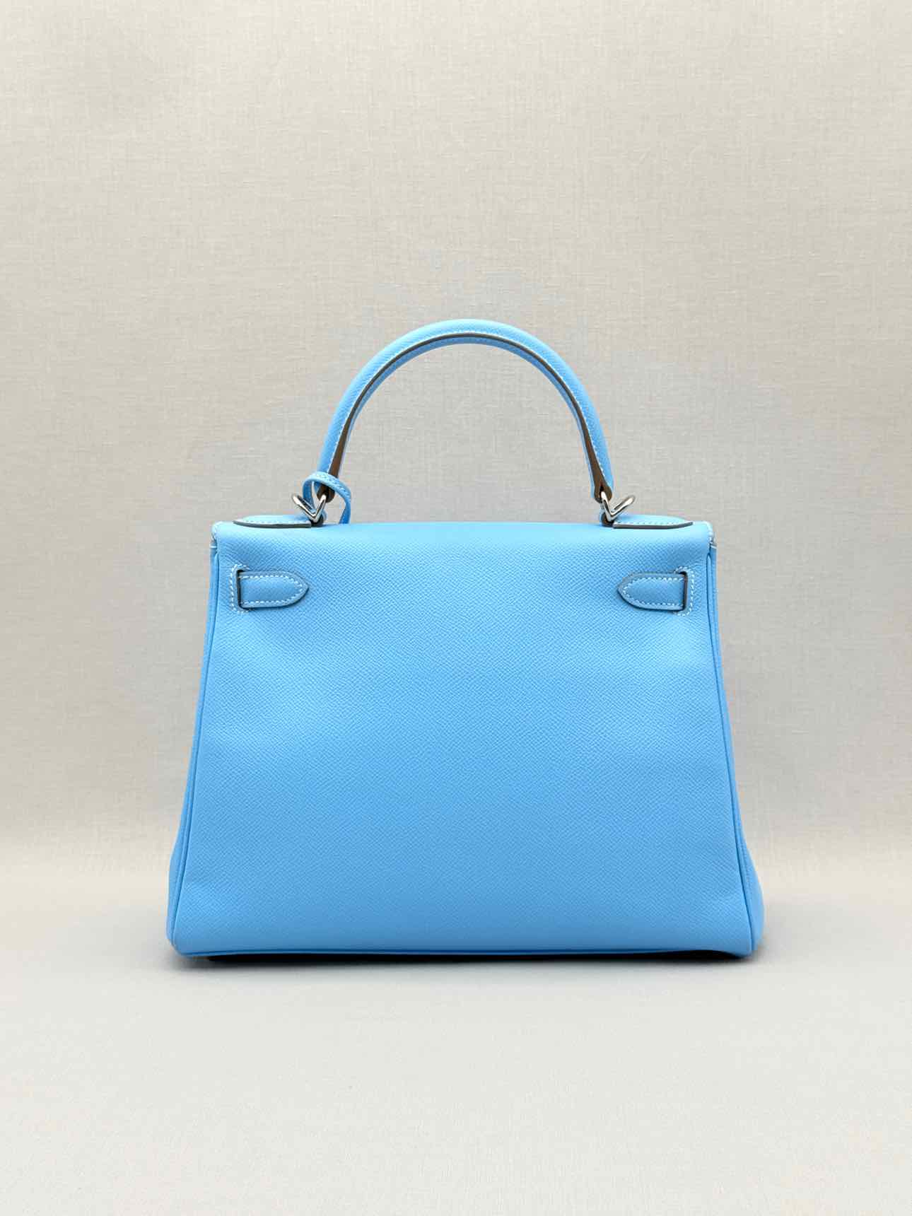 HERMES Kelly Sellier Bleu Du Nord Top Handle