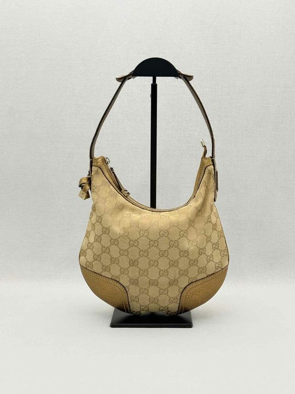 GUCCI Princy Brown & Bronze GG Monogram Hobo bag
