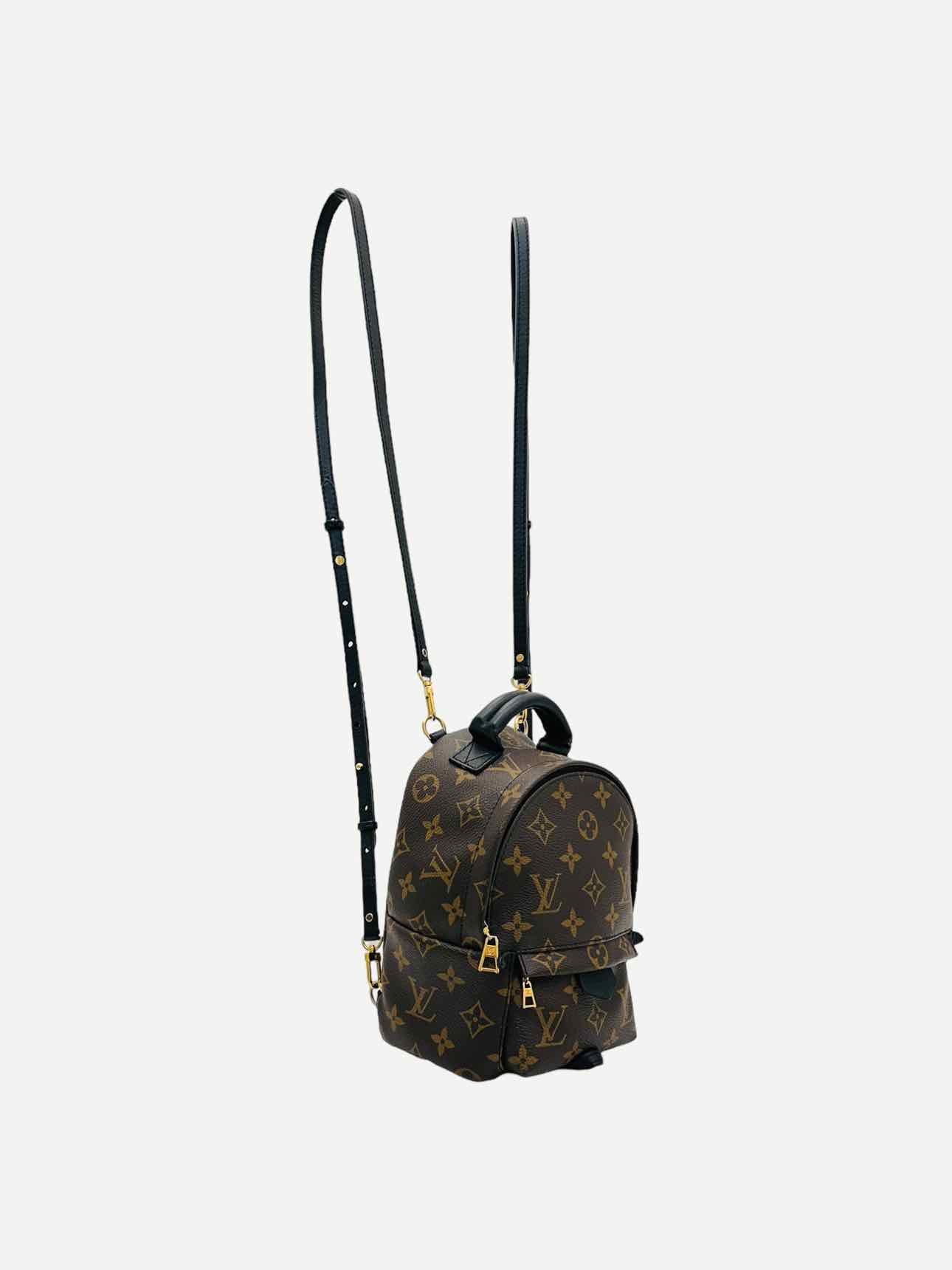 LOUIS VUITTON Palm Springs Black Monogram Backpack