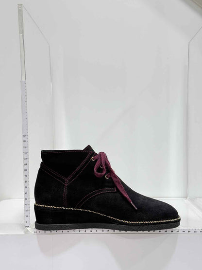 CHANEL Black CC Size EU 37.5 Ankle Boots