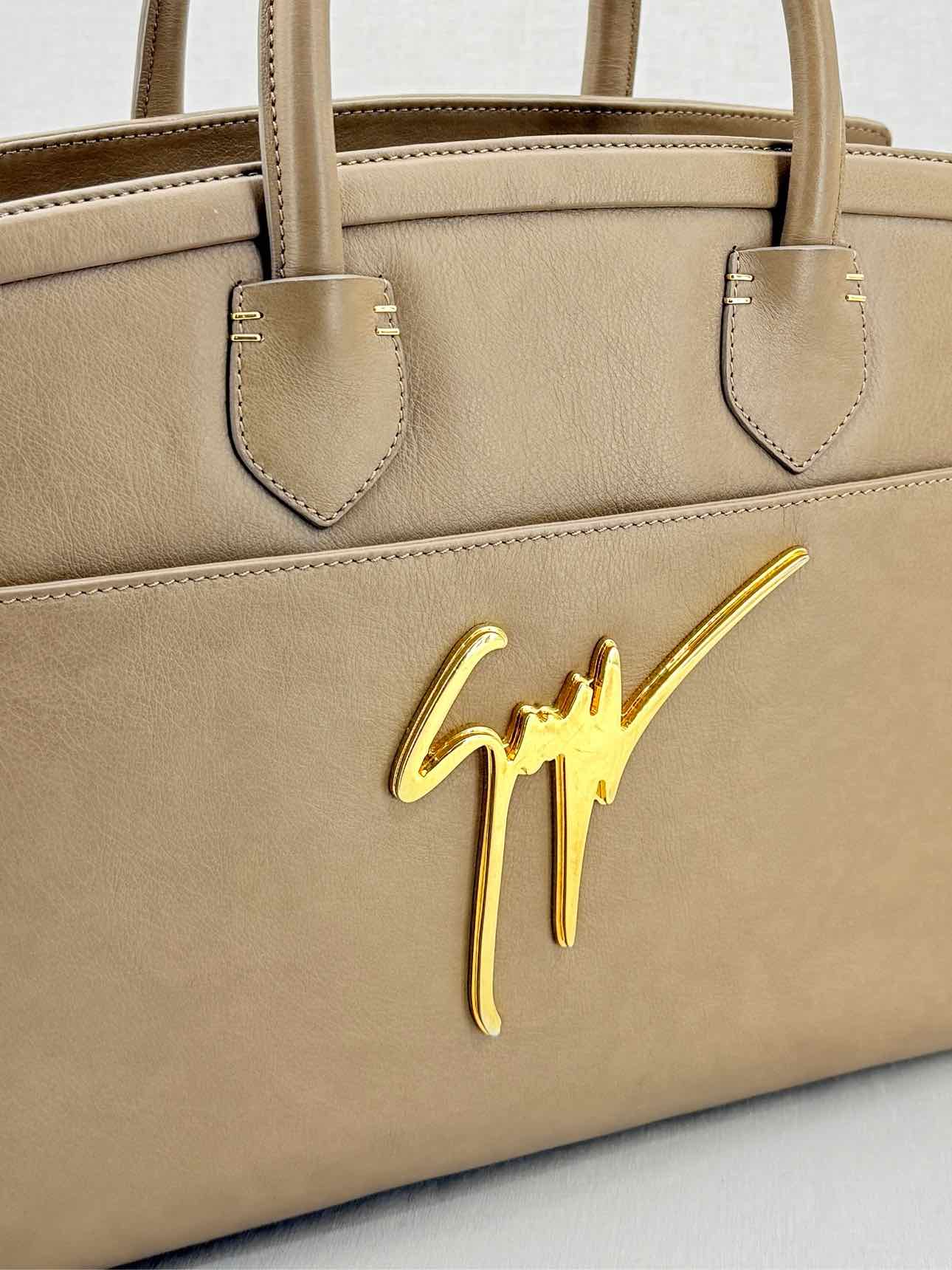 GUISEPPE ZANOTTI Angelina Taupe Top Handle