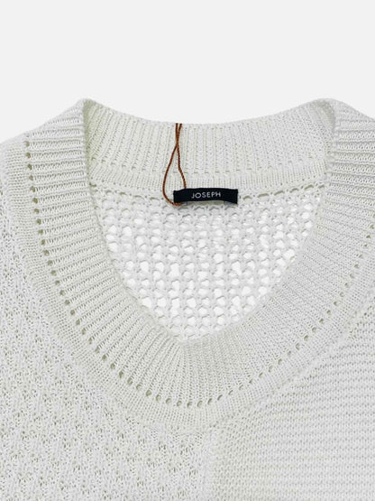 JOSEPH Off-white & Grey Print Size Small Top