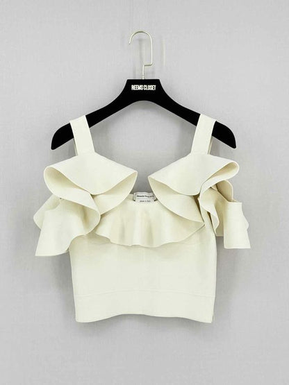 ALEXANDER MCQUEEN Cream Size Small Tank Top