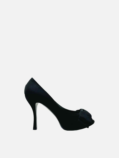 LOUIS VUITTON Black Pumps 37.5