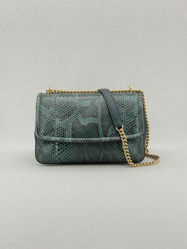 DOLCE & GABBANA Miss Margarita Green Shoulder Bag