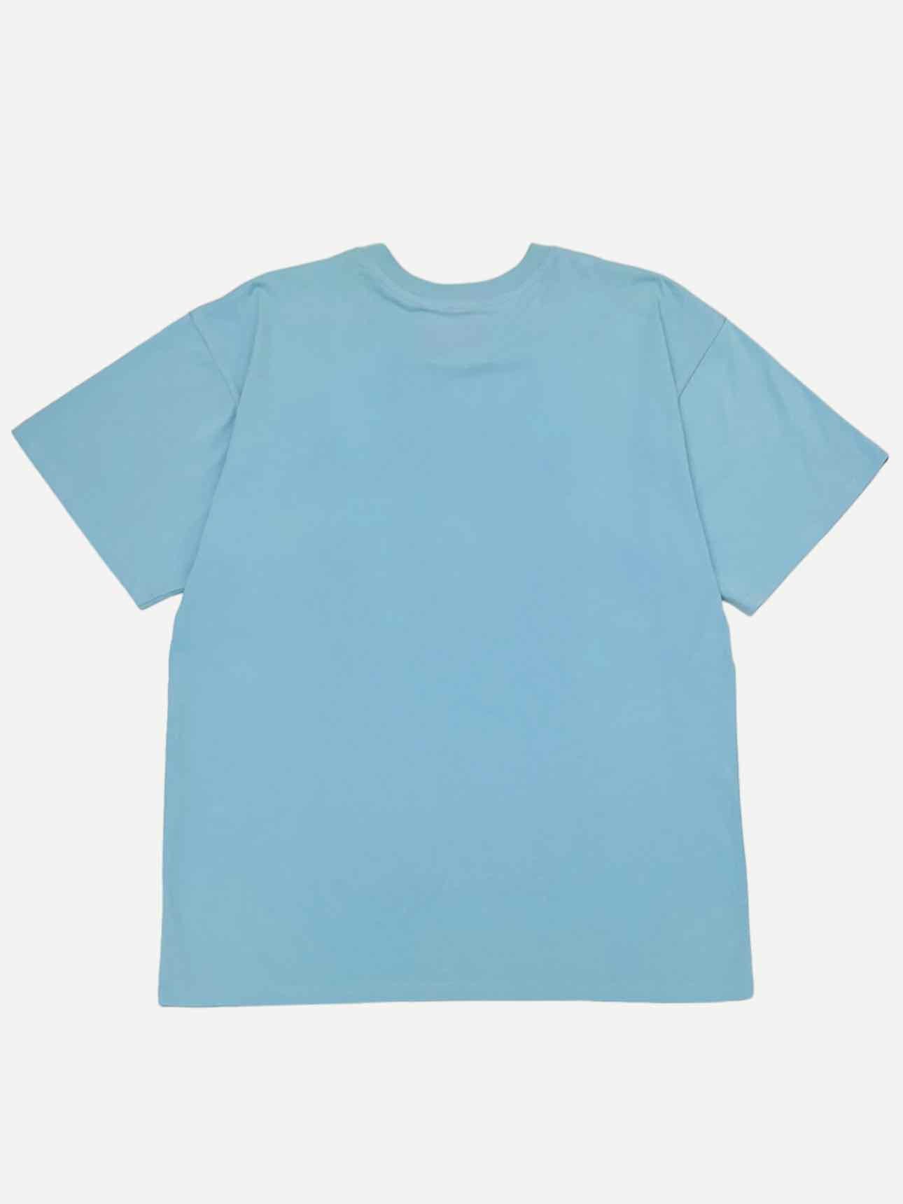 MOSCHINO COUTURE Basic Blue Multicolor T-shirt