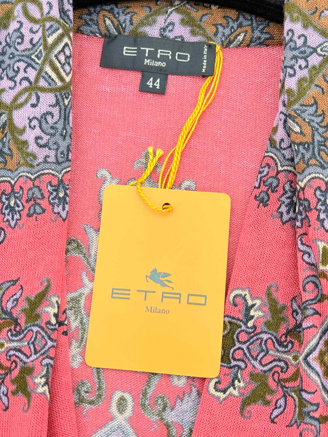 ETRO Pink Multicolor Size US 8 Short Dress