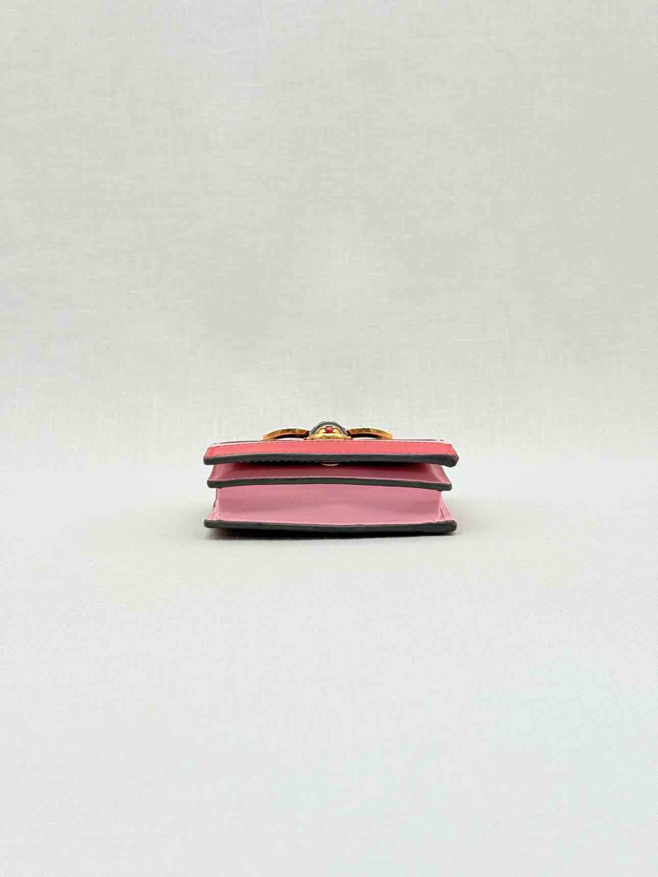 GUCCI Pink Multicolor Compact Wallet