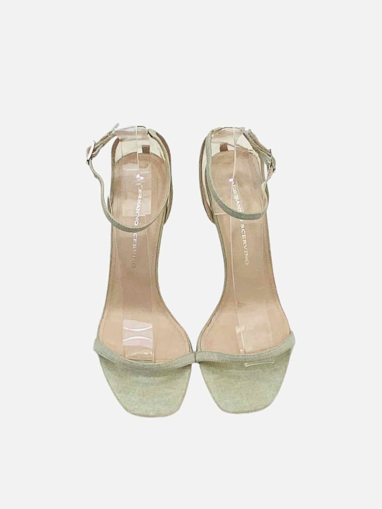 ERMANNO SCERVINO Light Green Heeled Sandals 36.5