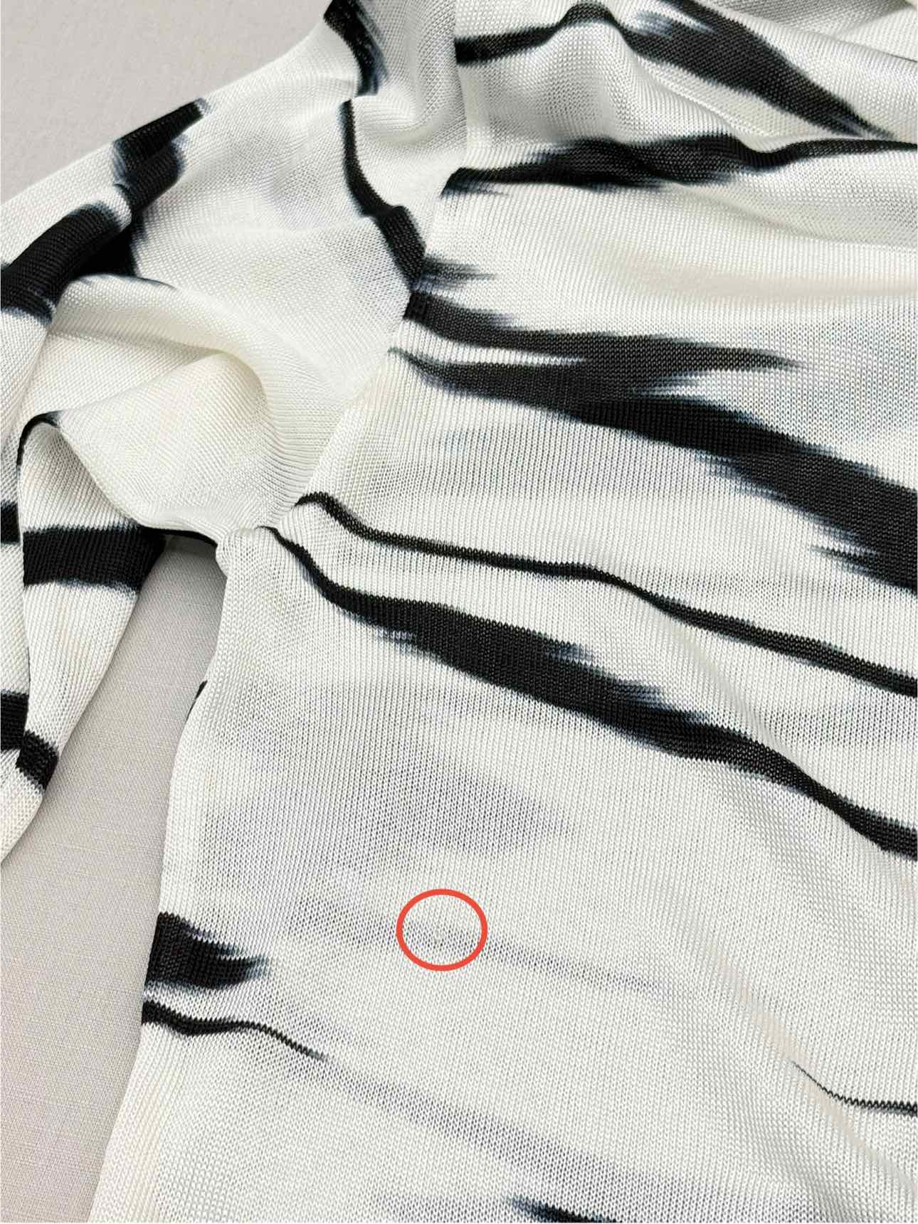 MISSONI White & Black Abstract Striped Size US 6 Shirt