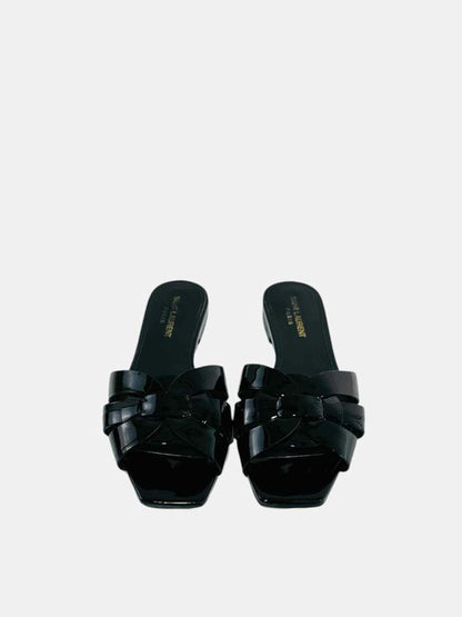 SAINT LAURENT Tribute Black Flats 38