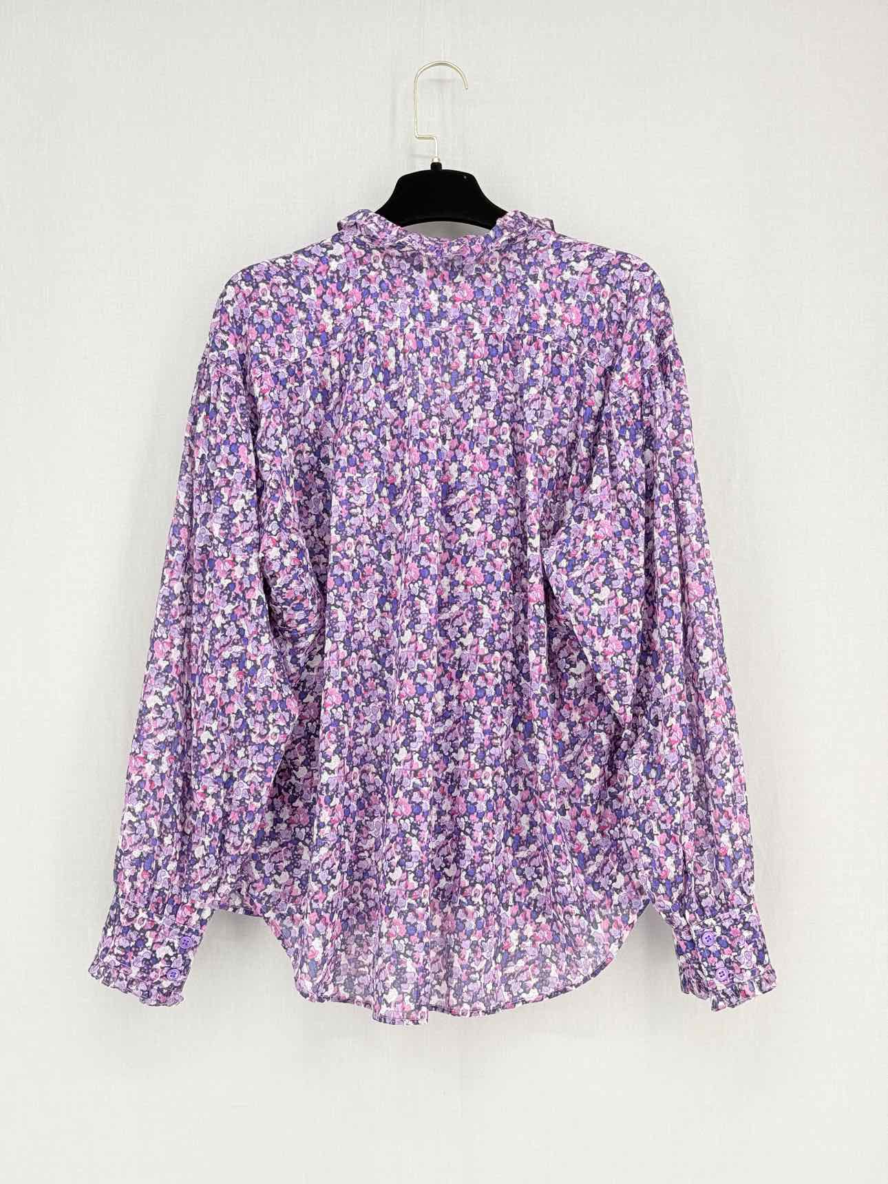 ISABEL MARANT ETOILE Purple Multicolor Size US 6 Blouse