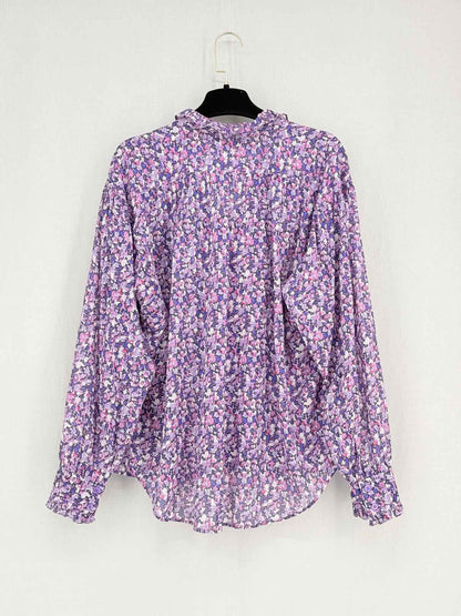ISABEL MARANT ETOILE Purple Multicolor Size US 6 Blouse