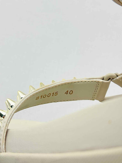 STELLA MCCARTNEY Cream Size EU 40 Platform Sandals