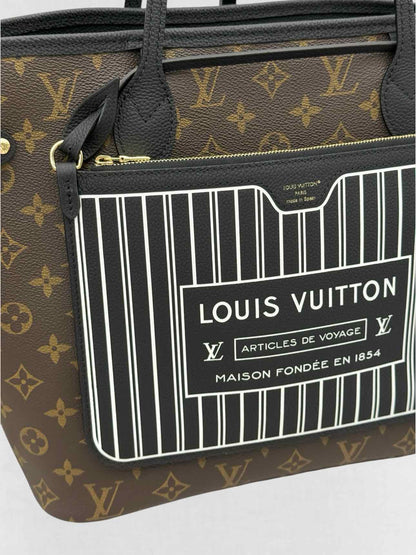LOUIS VUITTON Brown & Black Monogram Tote Bag