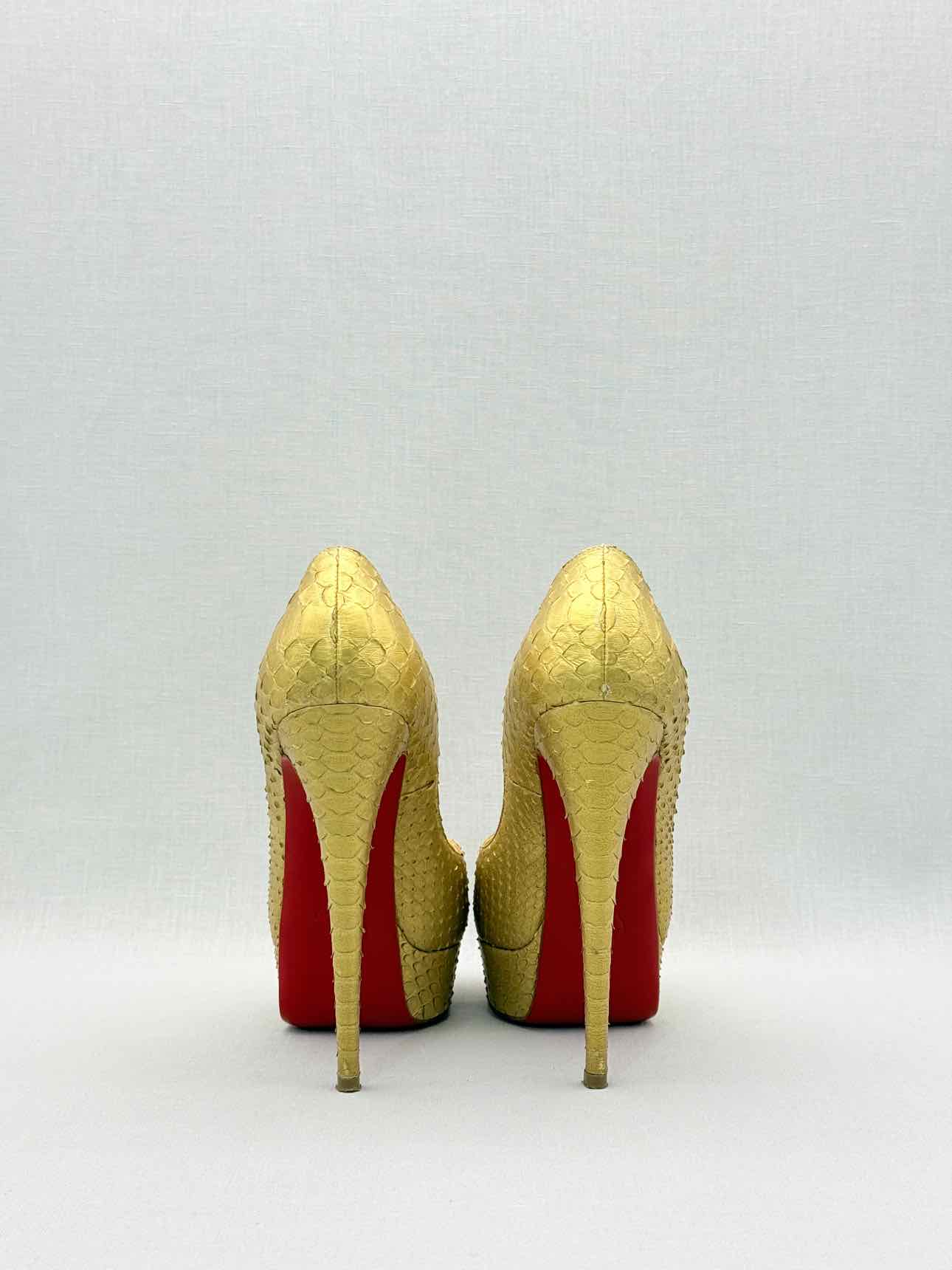 CHRISTIAN LOUBOUTIN Lady Peep Python Size EU 35.5 Pumps