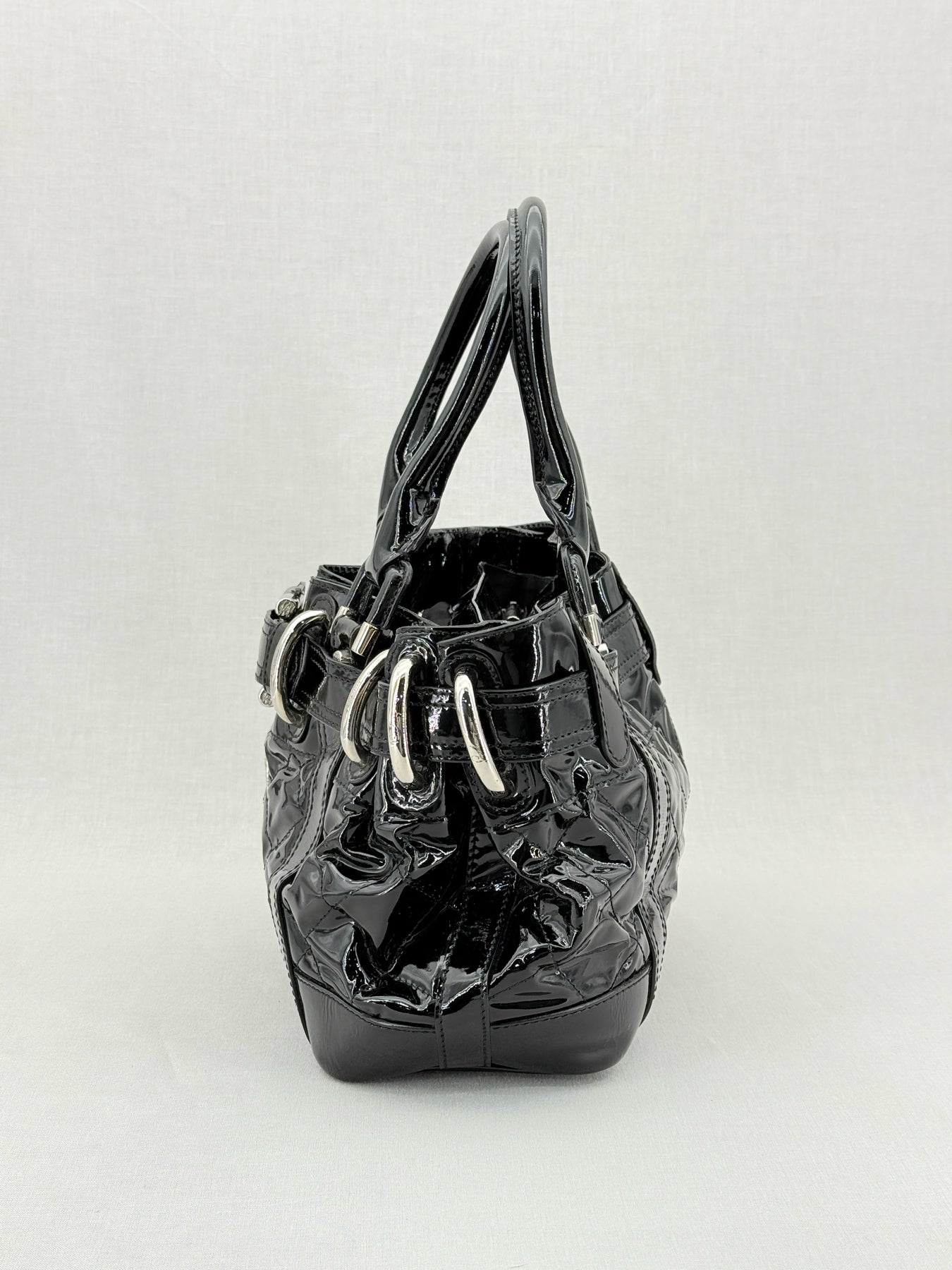 BURBERRY Beaton Black Quilted Tote Bag