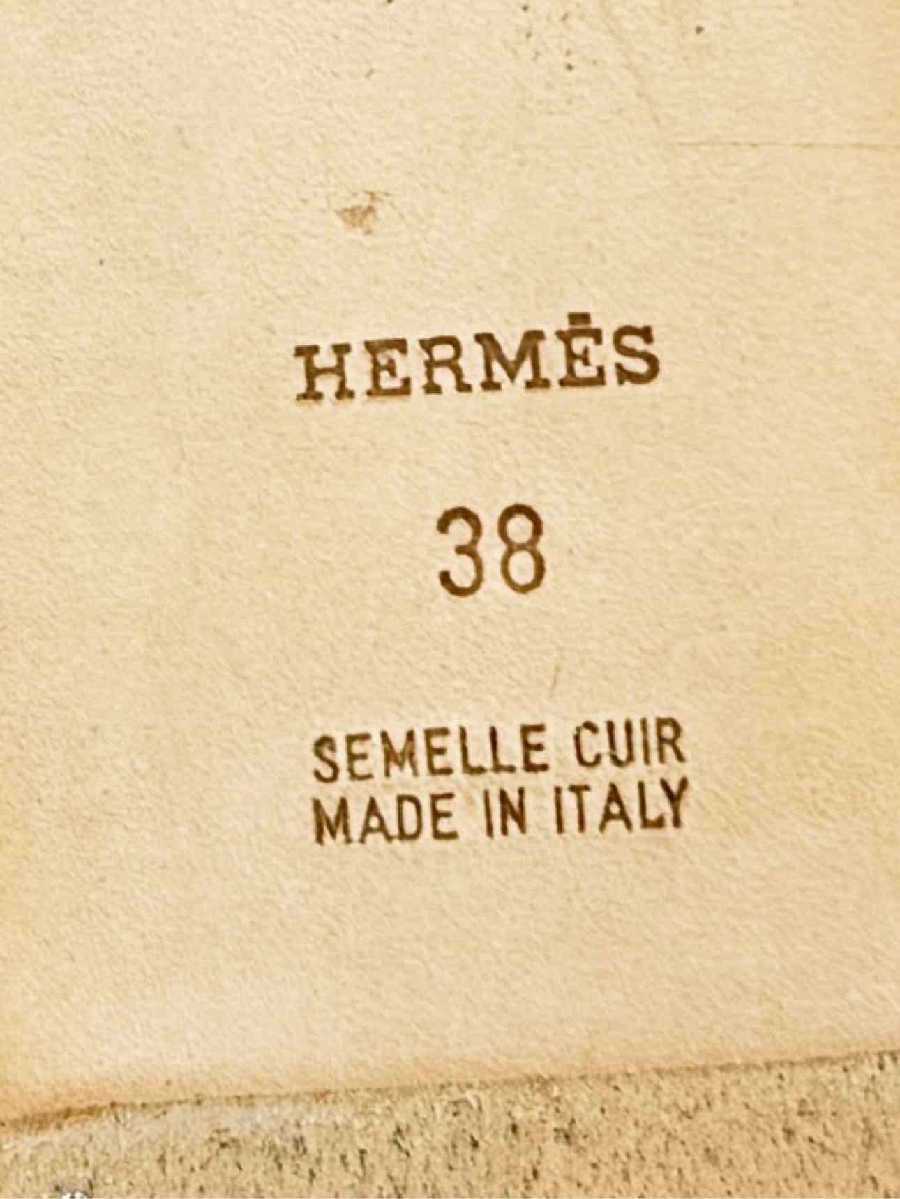 HERMES ORAN Beige Size EU 38 Sandals