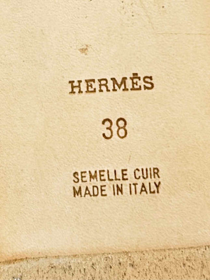 HERMES ORAN Beige Size EU 38 Sandals