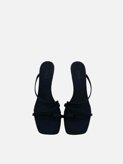 NEOUS Strappy Black Mules 39