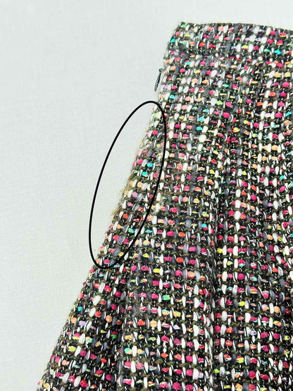 CHRISTIAN DIOR Burgundy Multicolor Size US 4 Mini Skirt