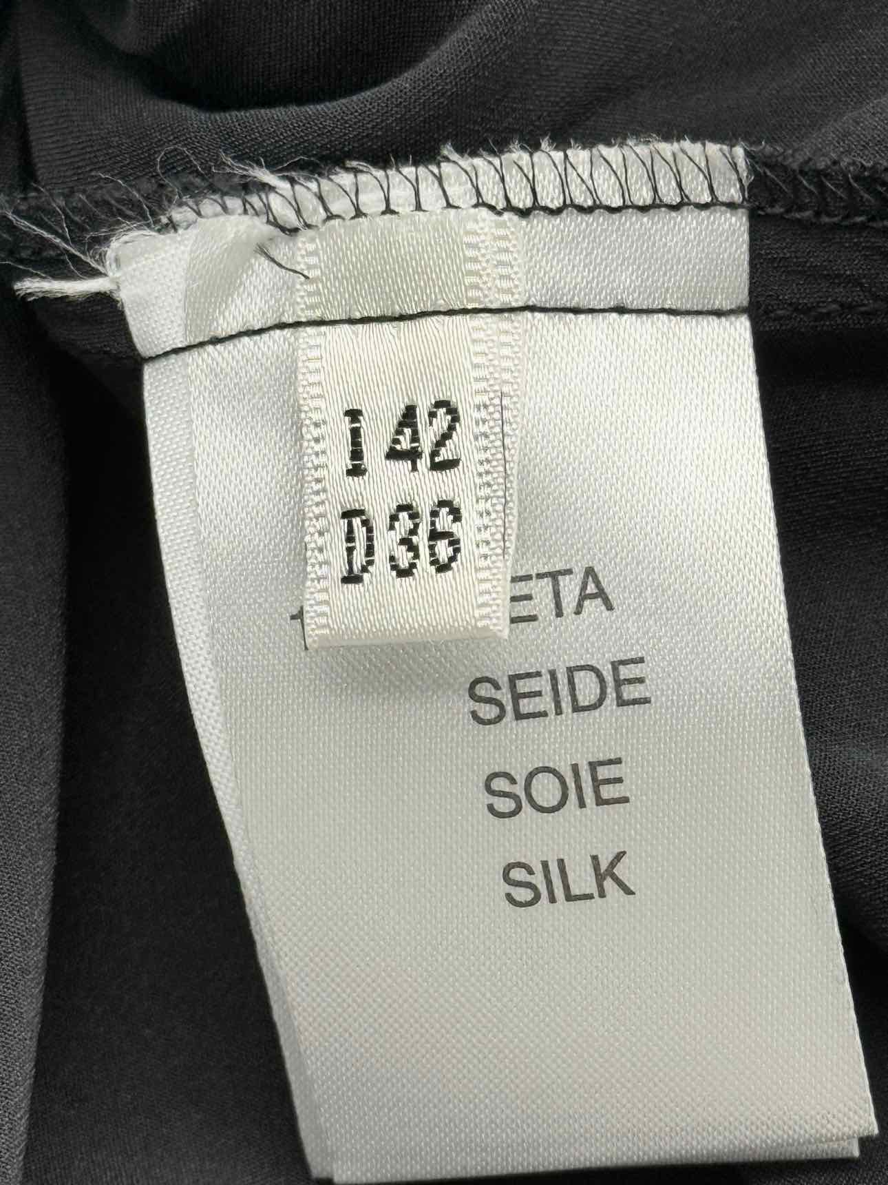 BLUMARINE Black Ruched Size US 8 Long Dress