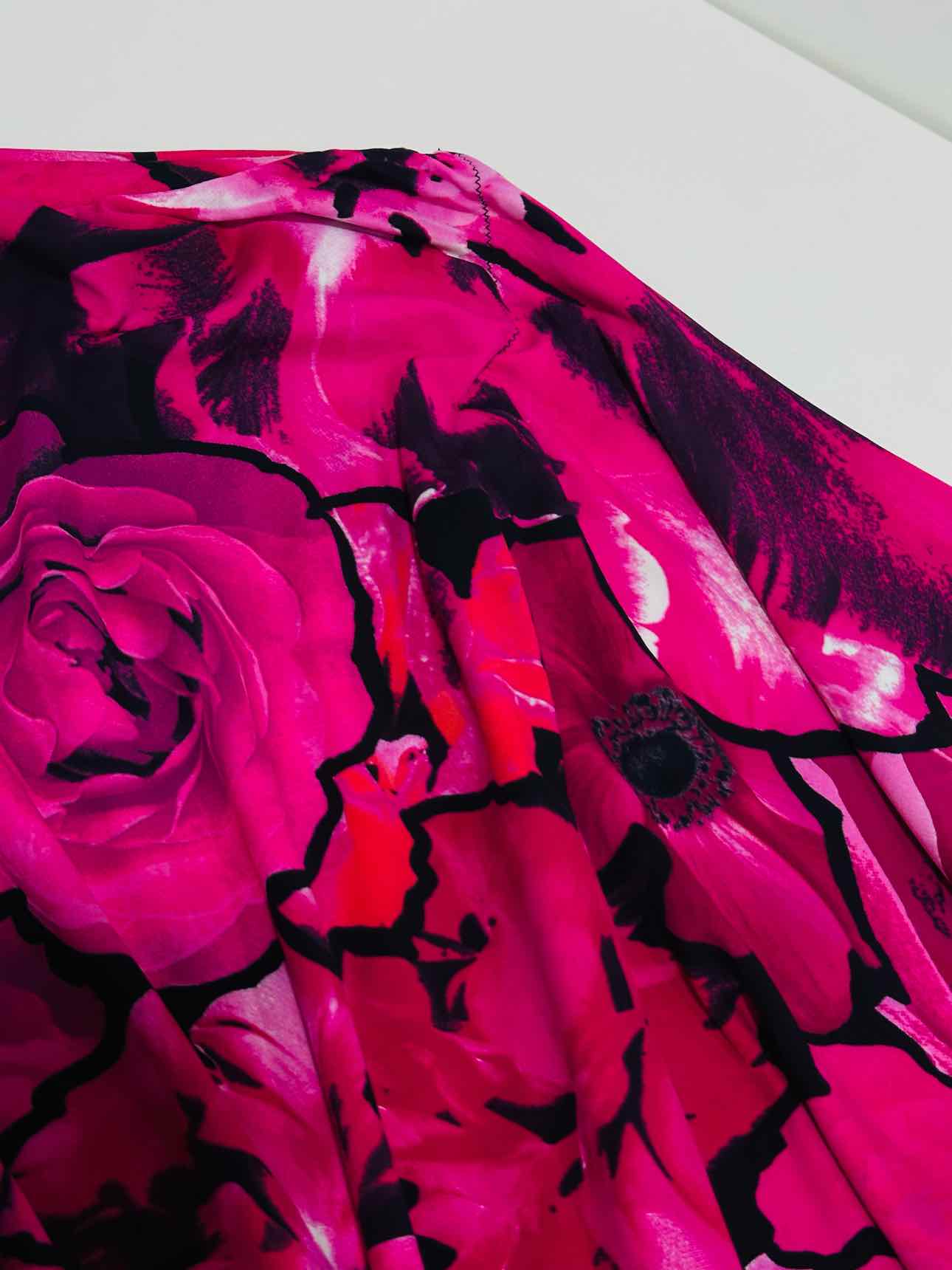 ROBERTO CAVALLI Pink & Black Size US 4 Long Skirt