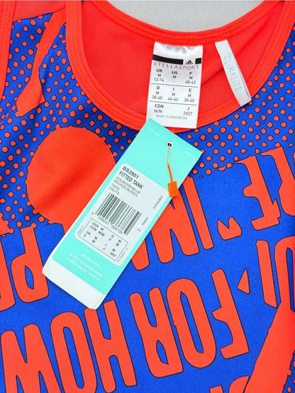 ADIDAS Climalite Orange & Blue Size Medium Tank Top