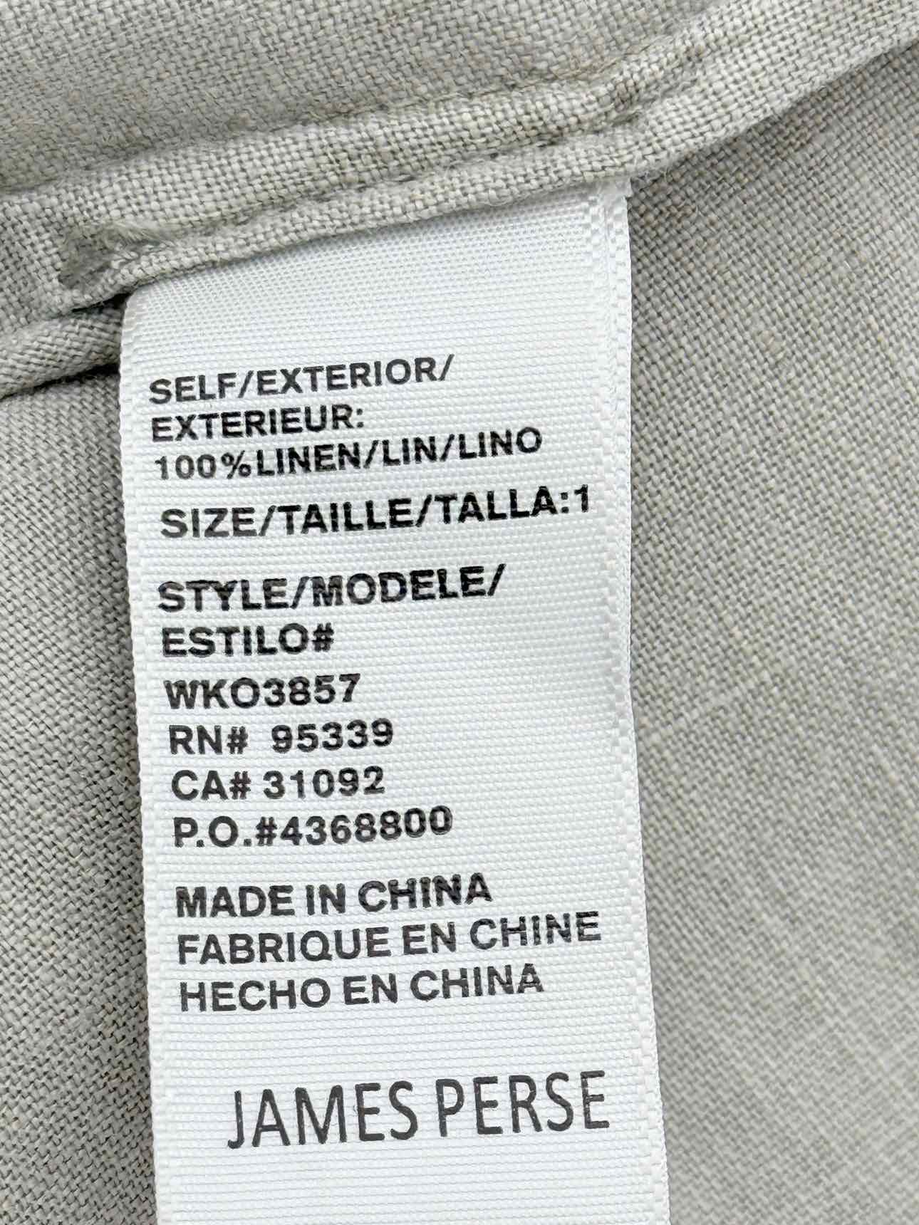 JAMES PERSE Khaki Size Small Outfit Set