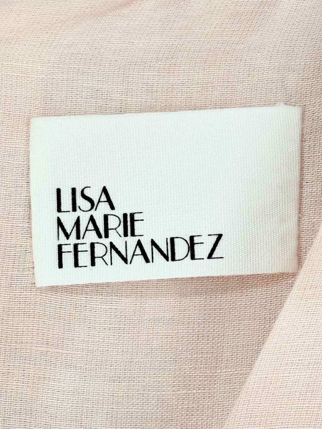 LISA MARIE FERNANDEZ Peach Size Small Long Dress