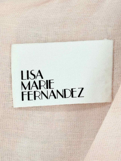 LISA MARIE FERNANDEZ Peach Size Small Long Dress