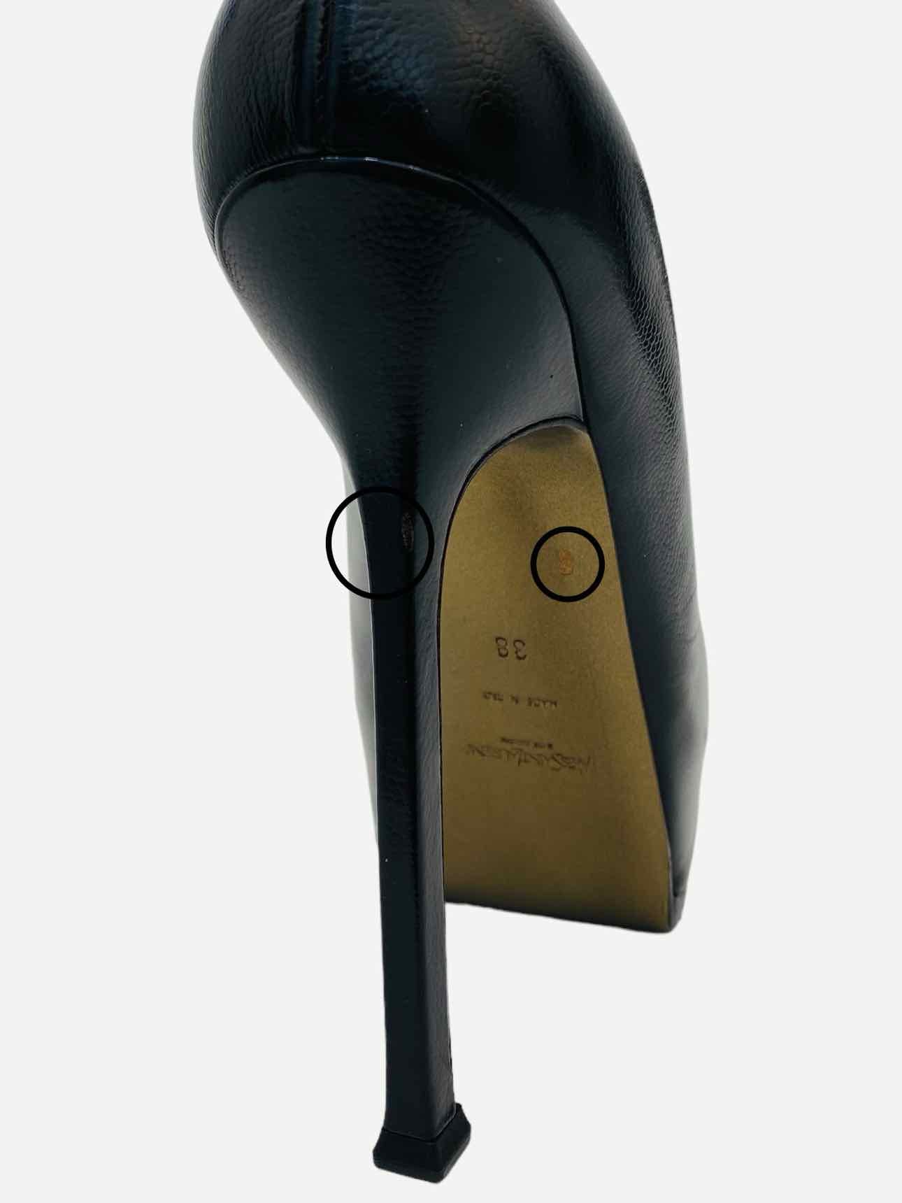 SAINT LAURENT Tribtoo Black Size EU 38.5 Pumps