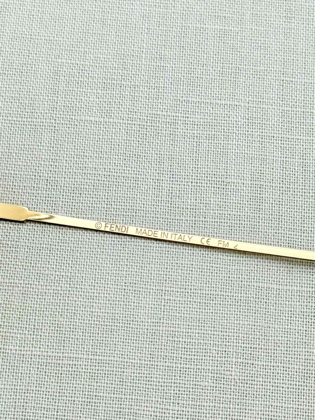 FENDI Gold Tone Sunglasses
